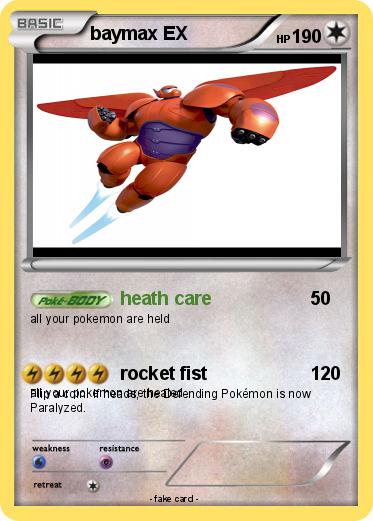 Pokemon baymax EX