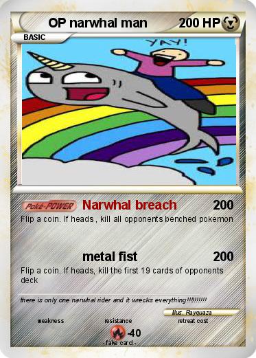 Pokemon OP narwhal man