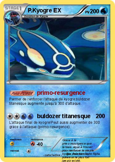 Pokemon P.Kyogre EX