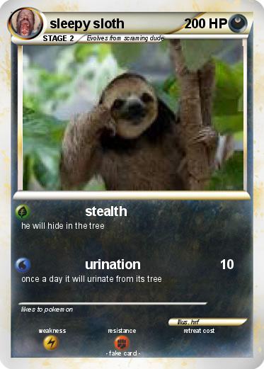 Pokemon sleepy sloth