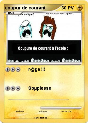 Pokemon coupur de courant