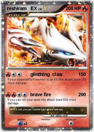 Pokemon reshiram   EX