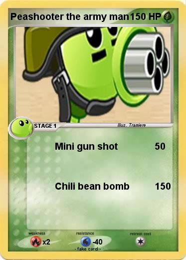 Pokemon Peashooter the army man