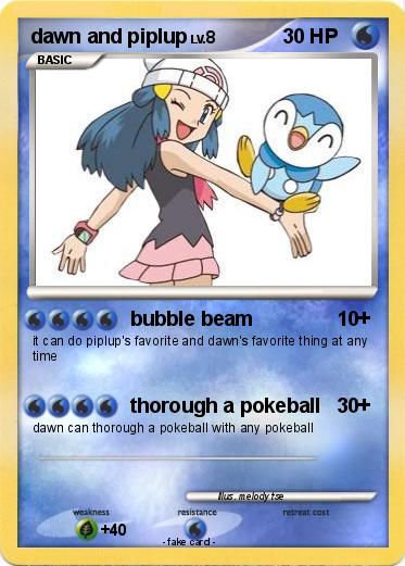 Pokemon dawn and piplup