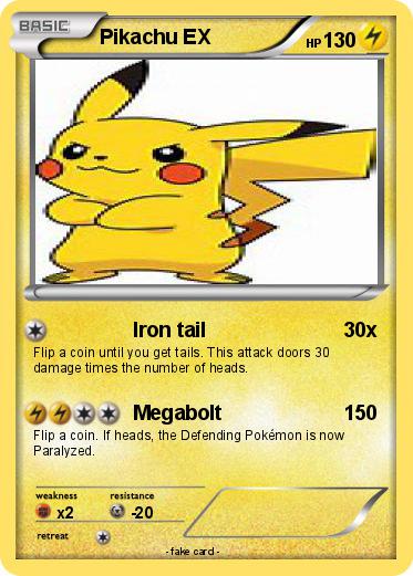 Pokemon Pikachu EX