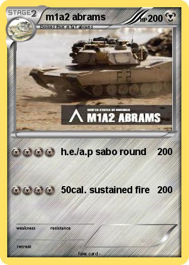 Pokemon m1a2 abrams