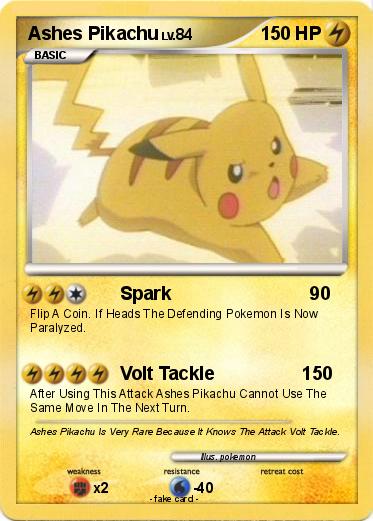 Pokemon Ashes Pikachu