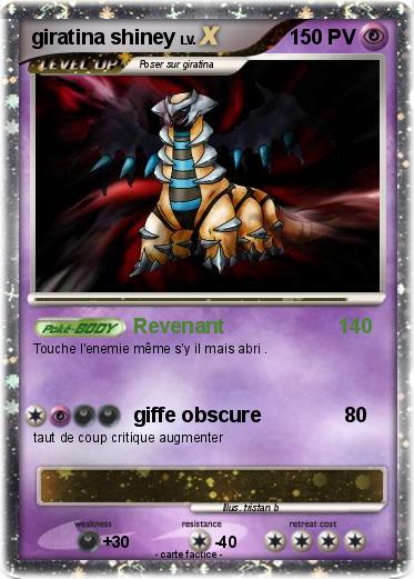 Pokemon giratina shiney