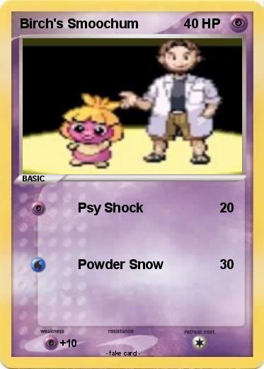 Pokemon Birch's Smoochum