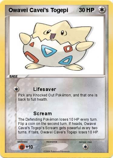 Pokemon Owavei Cavei's Togepi