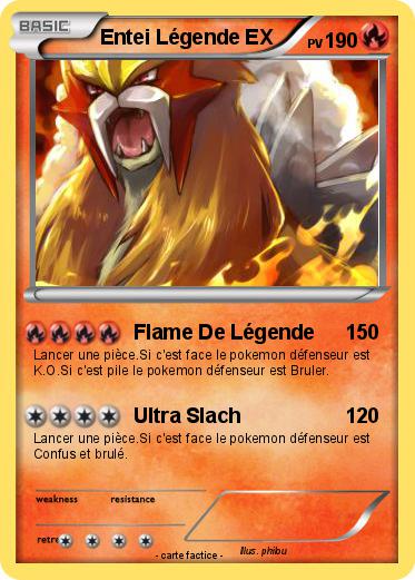 Pokemon Entei Légende EX