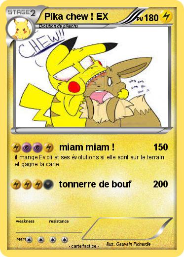 Pokemon Pika chew ! EX