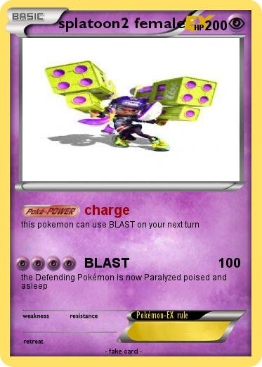 Pokemon splatoon2 female