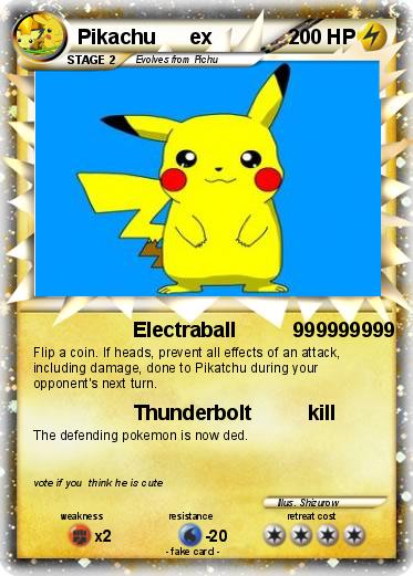 Pokemon Pikachu      ex