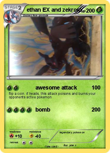 Pokemon ethan EX and zekrom
