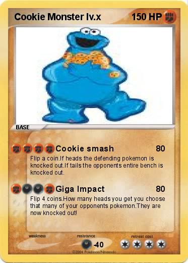 Pokemon Cookie Monster lv.x