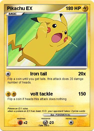 Pokemon Pikachu EX