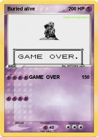 Pokemon Buried alive