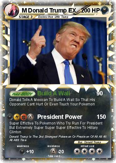 Pokemon M Donald Trump EX