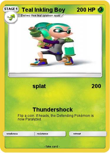 Pokemon Teal Inkling Boy