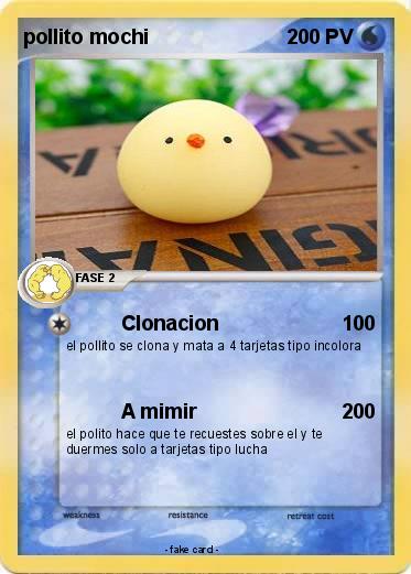 Pokemon pollito mochi