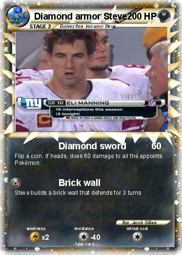 Pokemon Diamond armor Steve