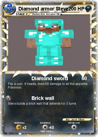 Pokemon Diamond armor Steve