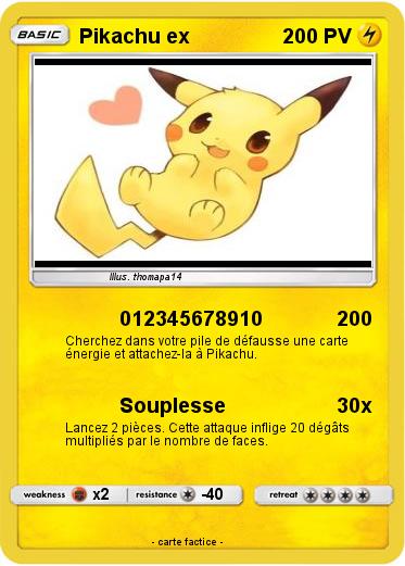 Pokemon Pikachu ex