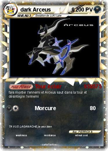 Pokemon dark Arceus              9