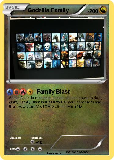 Pokemon Godzilla Family