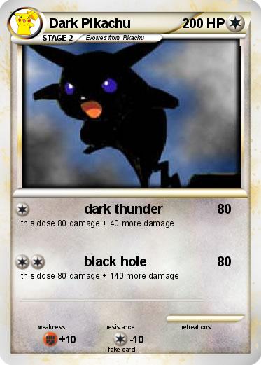 Pokemon Dark Pikachu