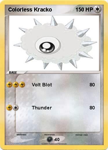 Pokemon Colorless Kracko