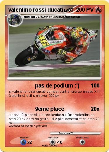 Pokemon valentino rossi ducati