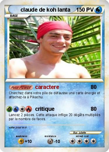 Pokemon claude de koh lanta