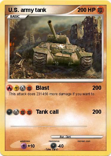 Pokemon U.S. army tank