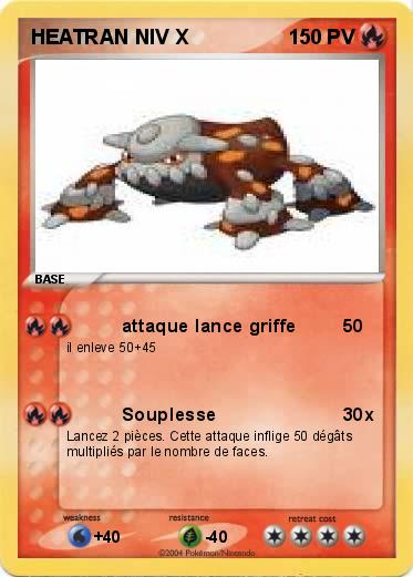 Pokemon HEATRAN NIV X