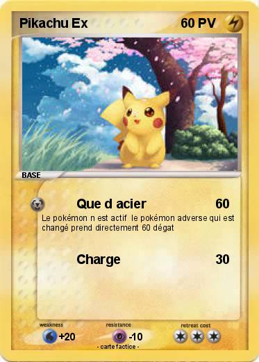 Pokemon Pikachu Ex