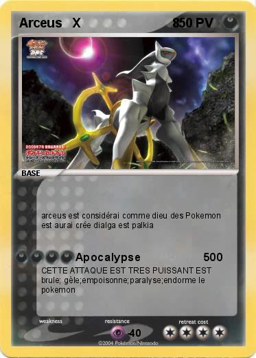 Pokemon Arceus   X                          8