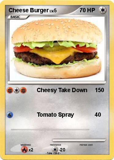 Pokemon Cheese Burger