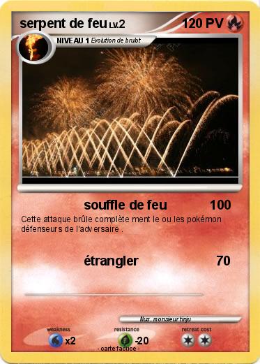 Pokemon serpent de feu