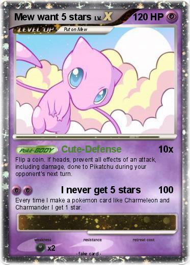 Pokemon Mew want 5 stars