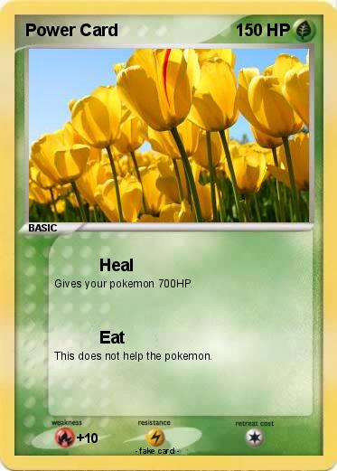 Pokemon Power Card