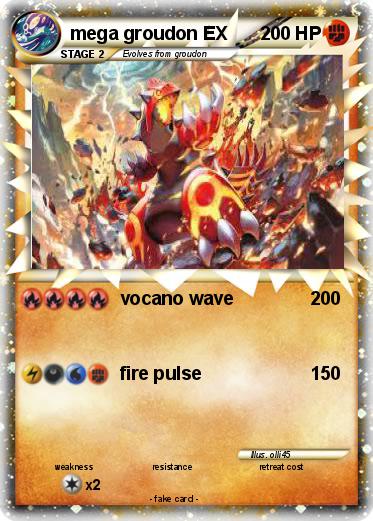 Pokemon mega groudon EX