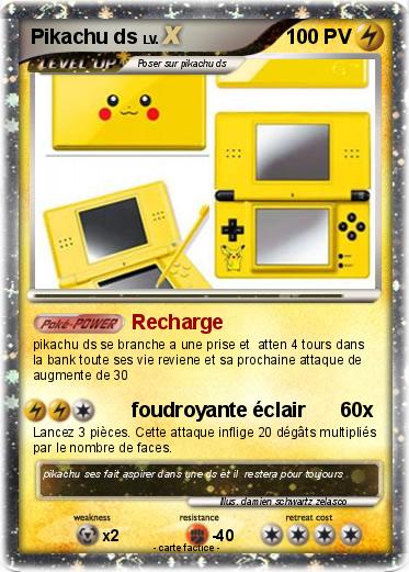 Pokemon Pikachu ds