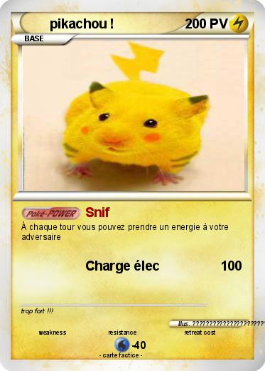 Pokemon pikachou !