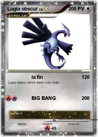 Pokemon Lugia obscur