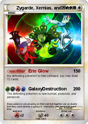 Pokemon Zygarde, Xernias, and Yveltal