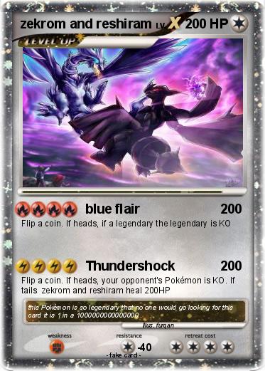 Pokemon zekrom and reshiram