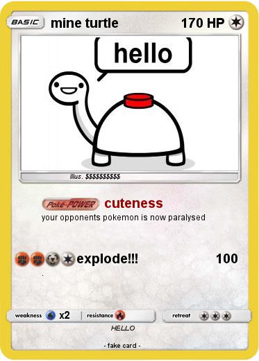 Pokemon mine turtle