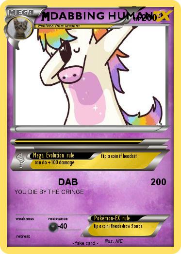 Pokémon DABBING HUMAN - DAB - My Pokemon Card